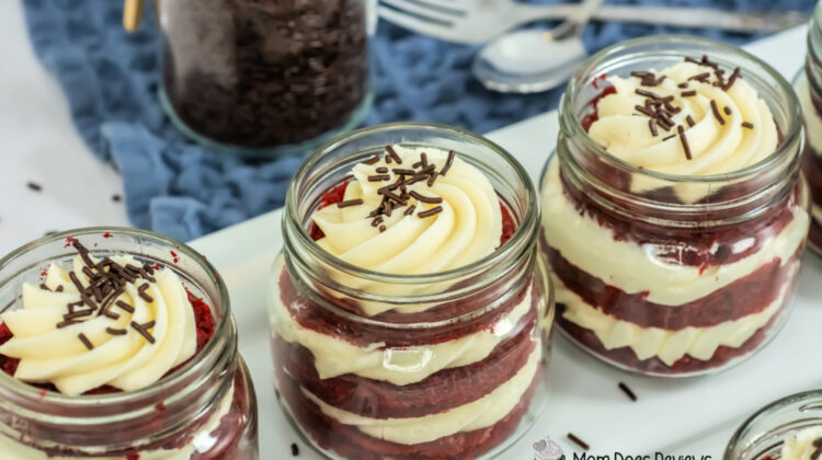 Red Velvet Cake in a Jar