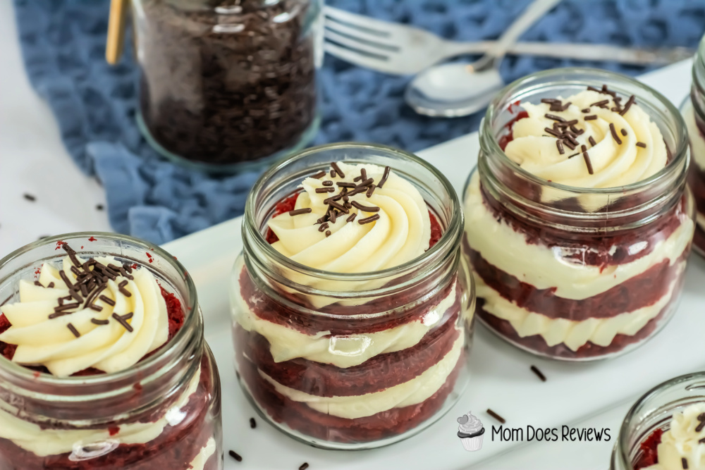 Red Velvet Cake in a Jar
