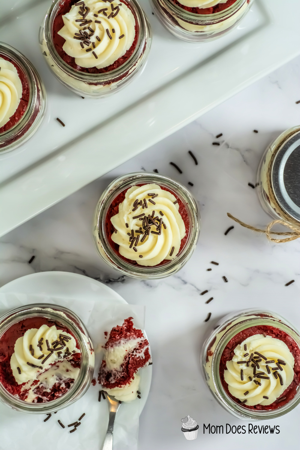 Red Velvet Cake in a Jar