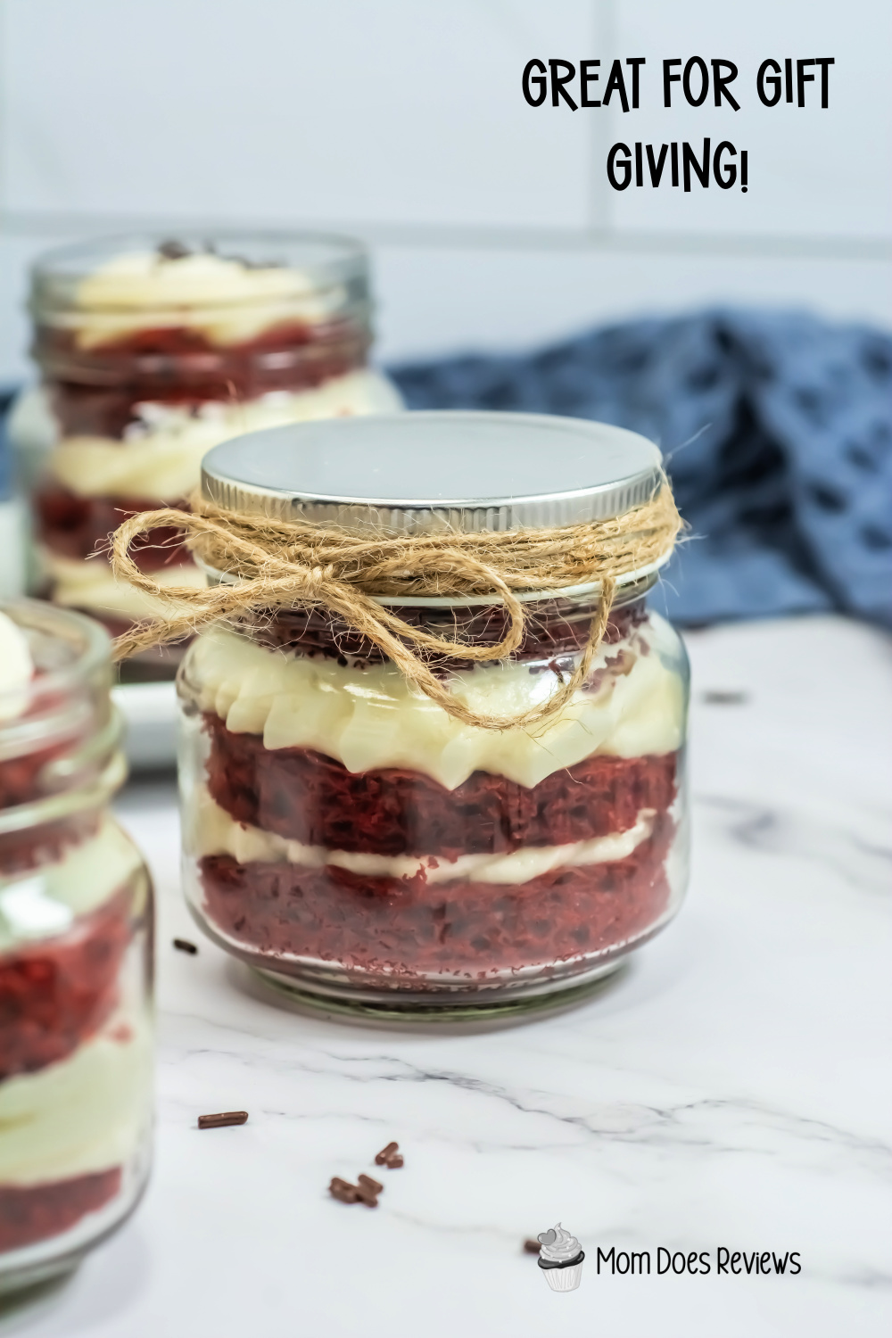 Red Velvet Cake in a Jar