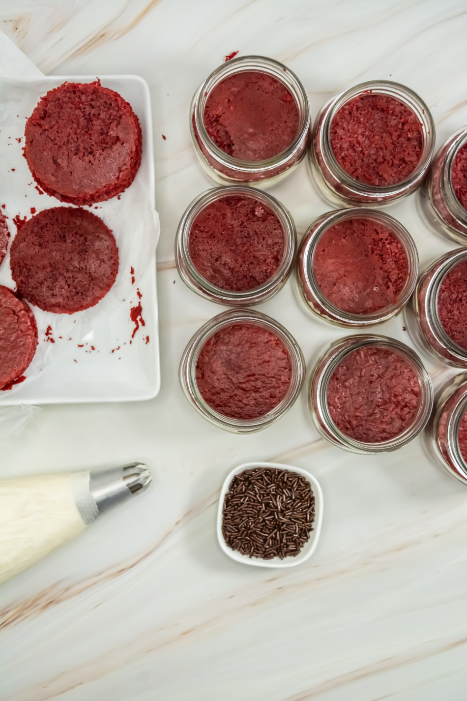 Cake in a Jar process