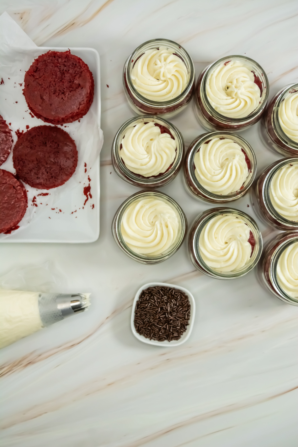Cake in a Jar process