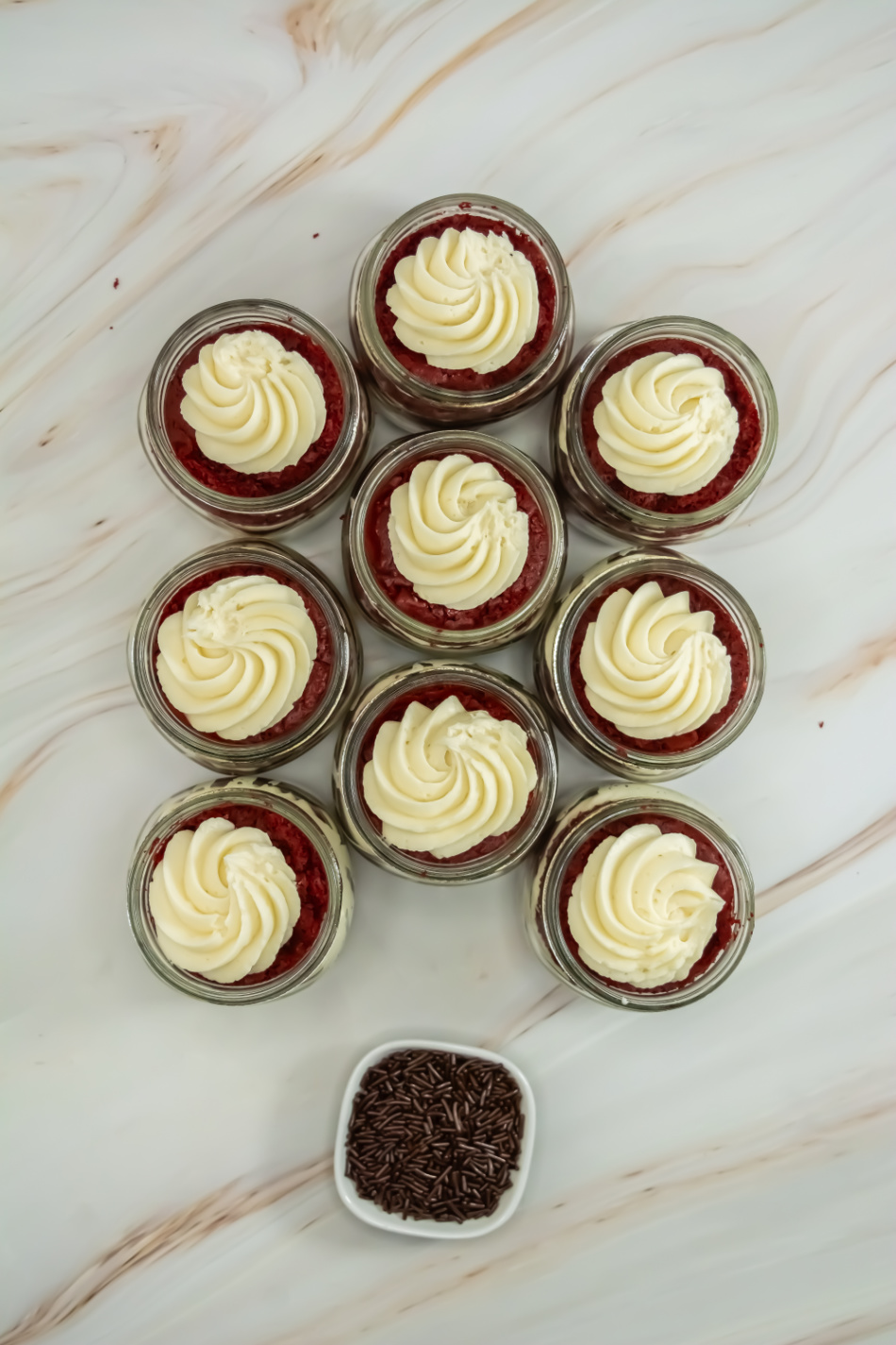 Cake in a Jar process