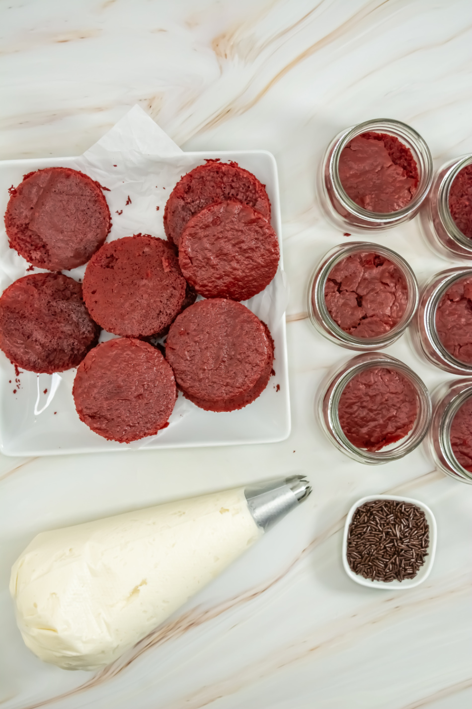 Cake in a Jar process