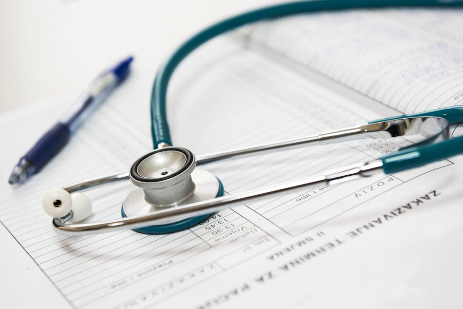close up of stethoscope