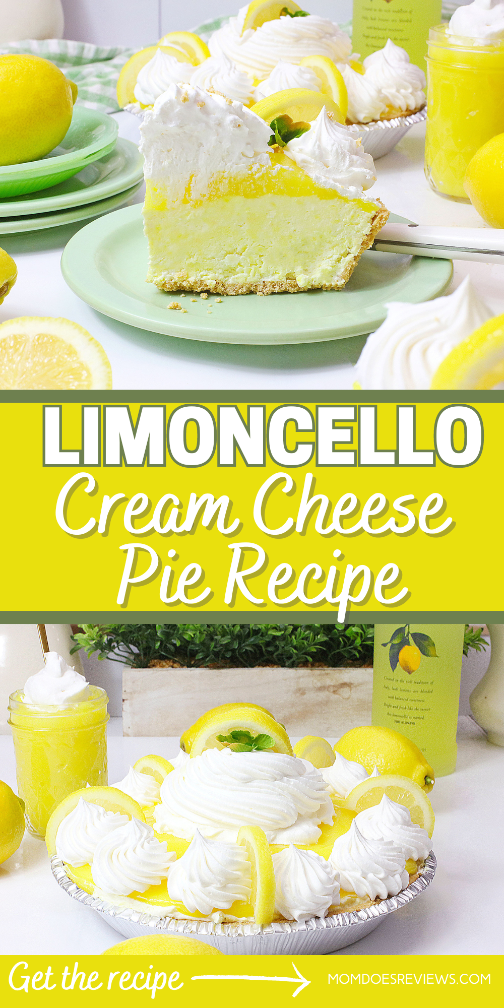 Limoncello Cream Cheese Pie