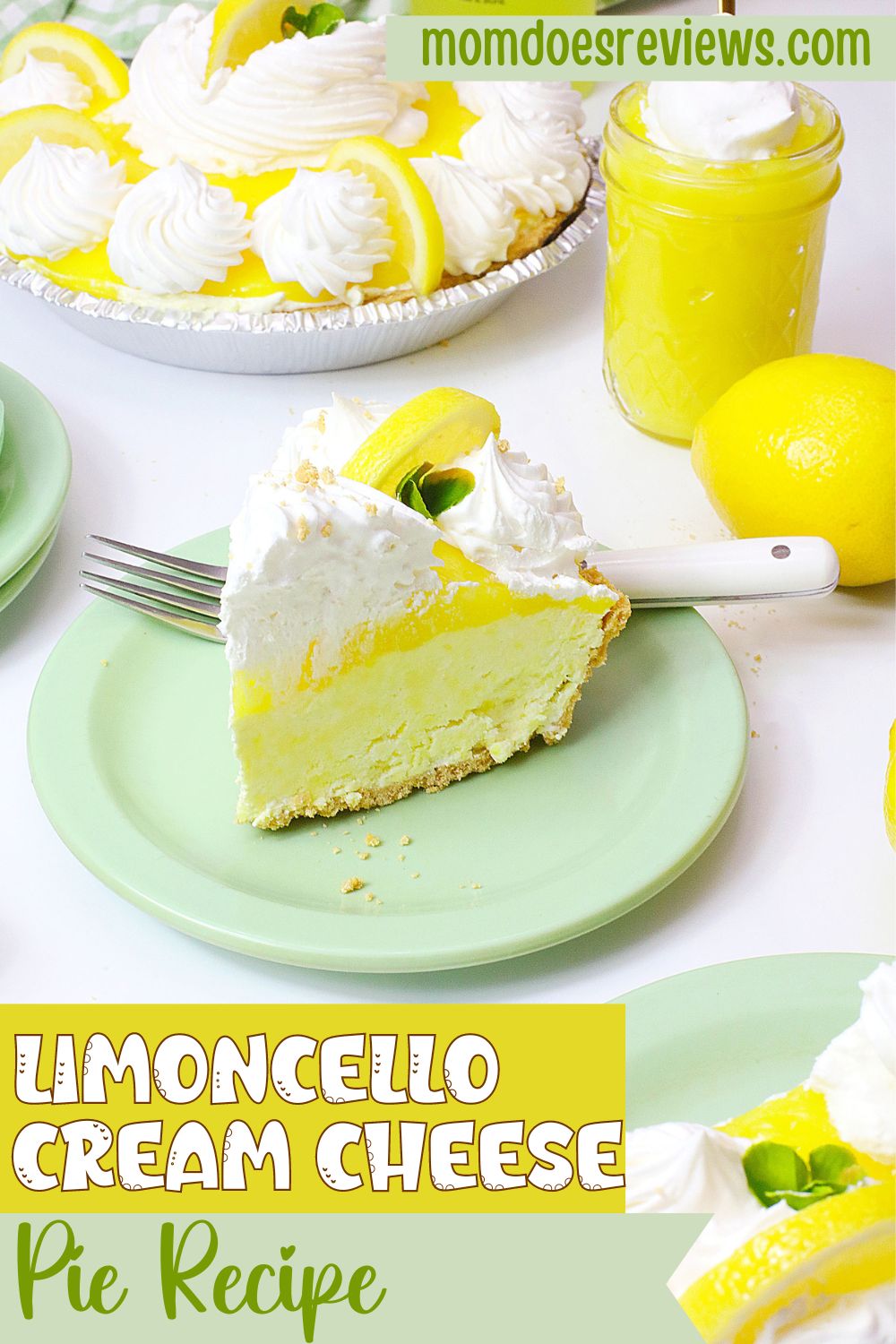 Limoncello Cream Cheese Pie