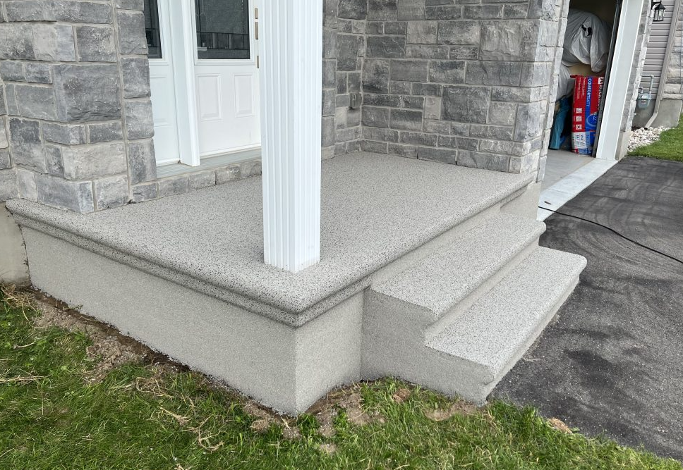 decorative concrete steps