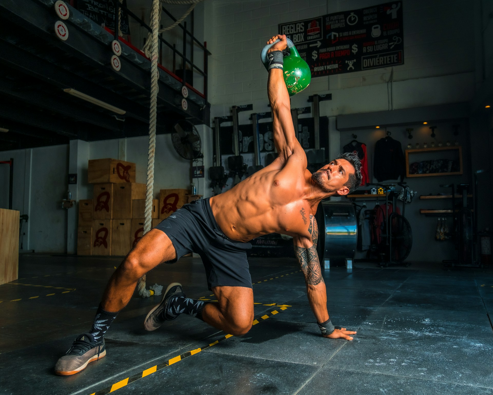 man exercising