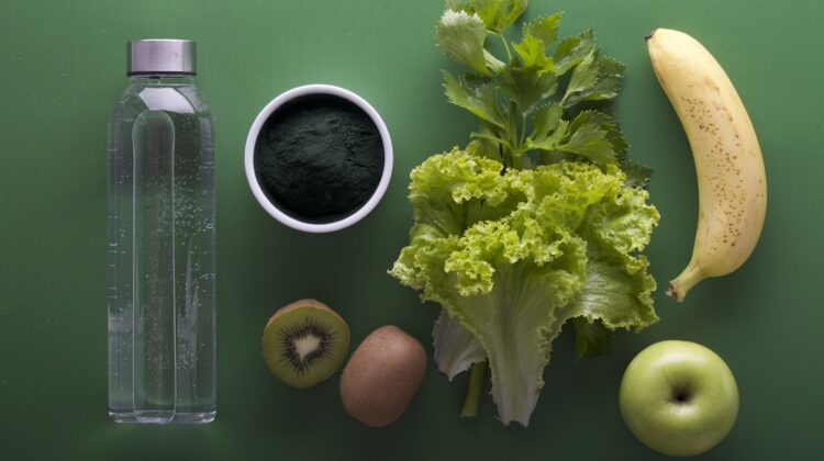 healthy food with banana