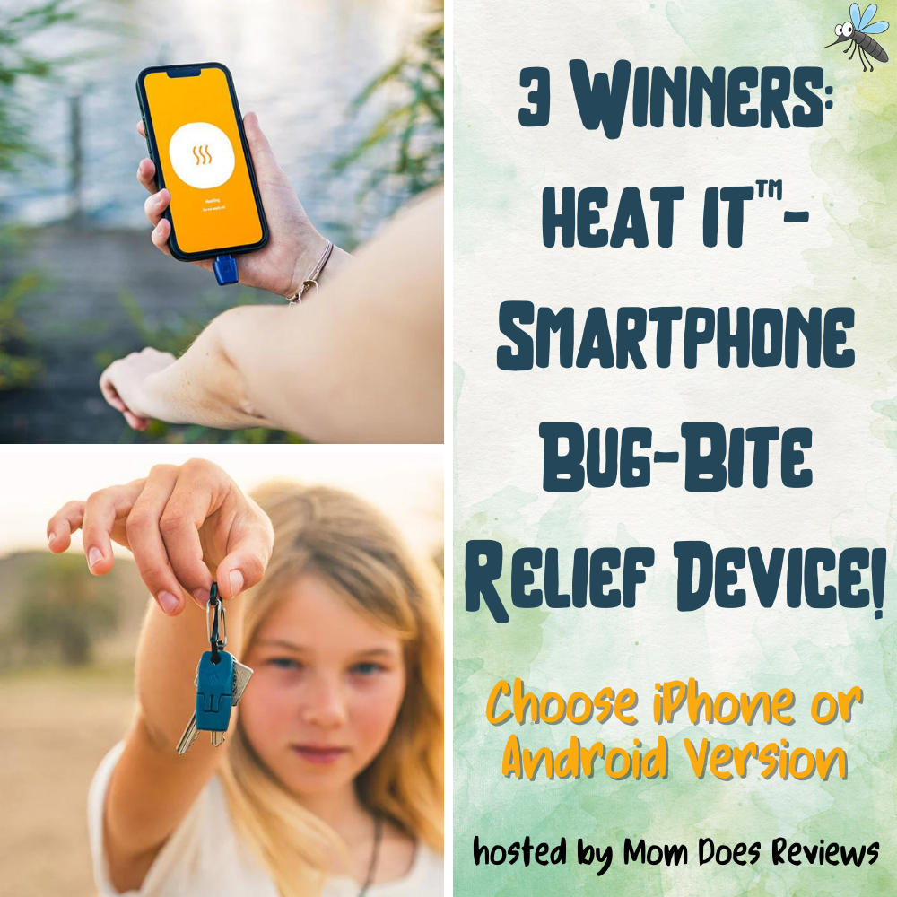3 #Winners for heat it™- Smartphone Bug-Bite Relief Device! #SpringintoSummerFun