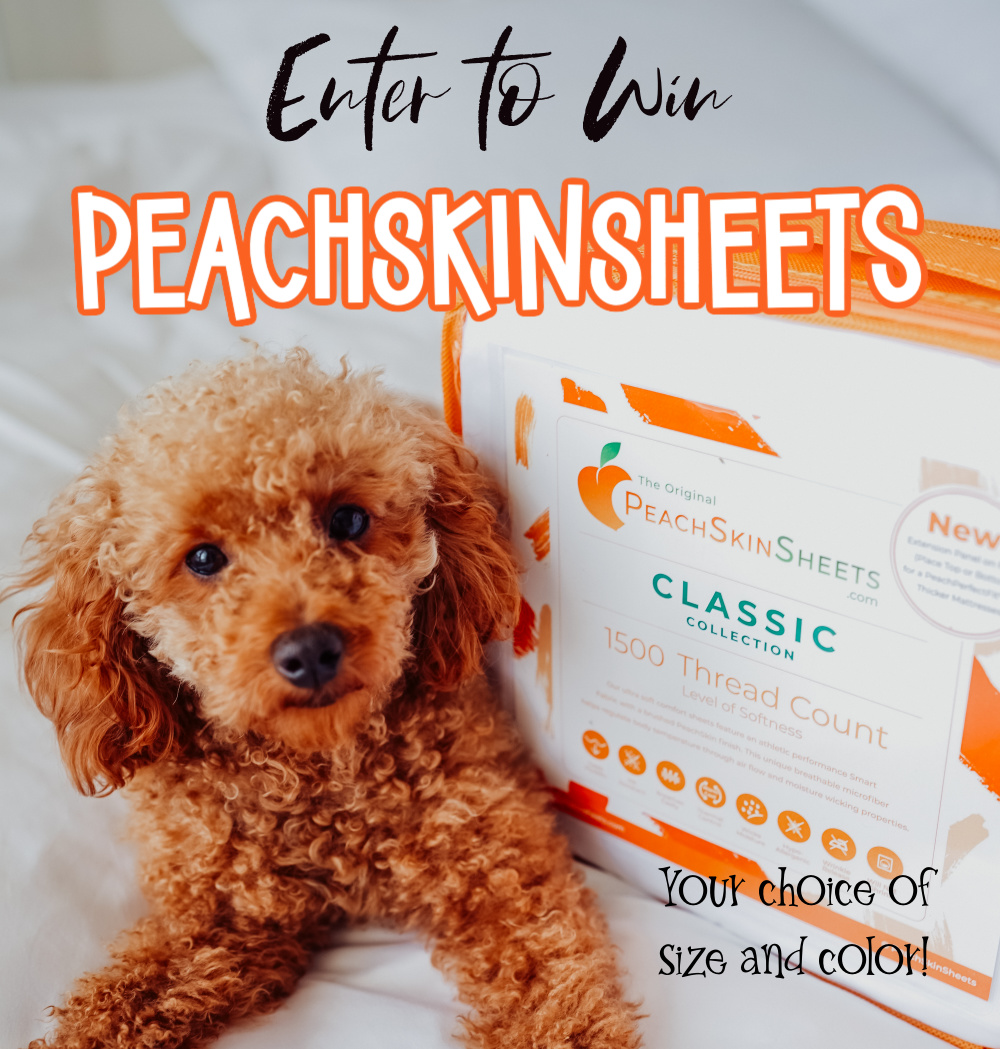 Peachskinsheets giveaway