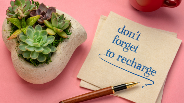 Don't forget to recharge