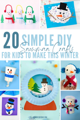 20 DIY Snowman Crafts For Kids - Mom Does Reviews