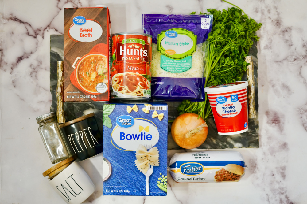 Lasagna soup ingred