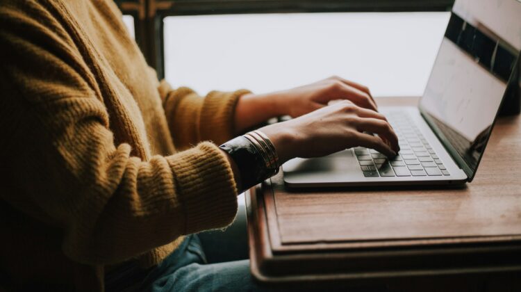 person in front of computer