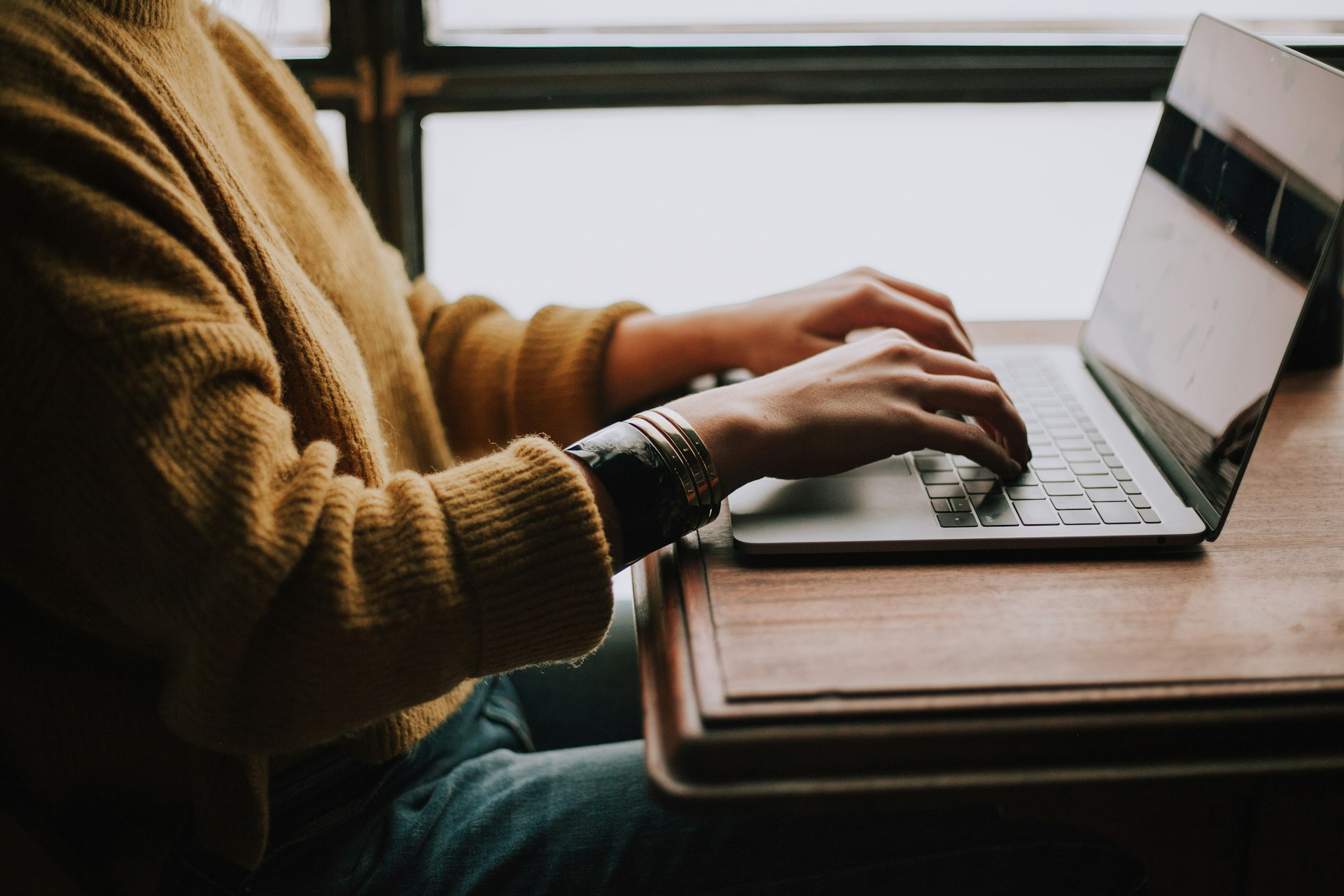 person in front of computer