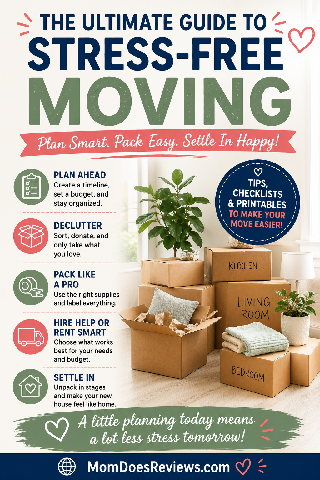 Stress free moving