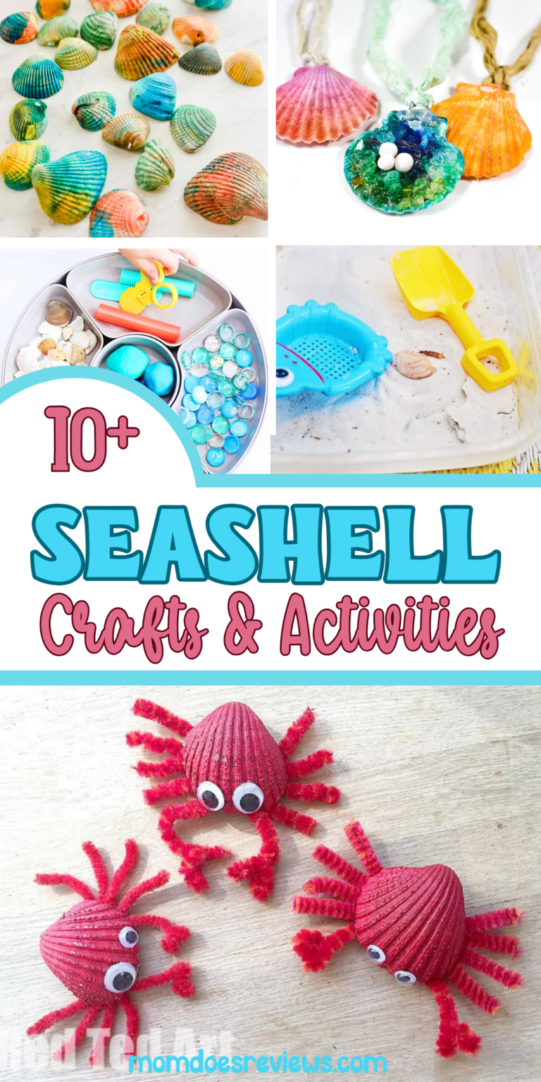 10 Seashell Crafts and Activities - Mom Does Reviews
