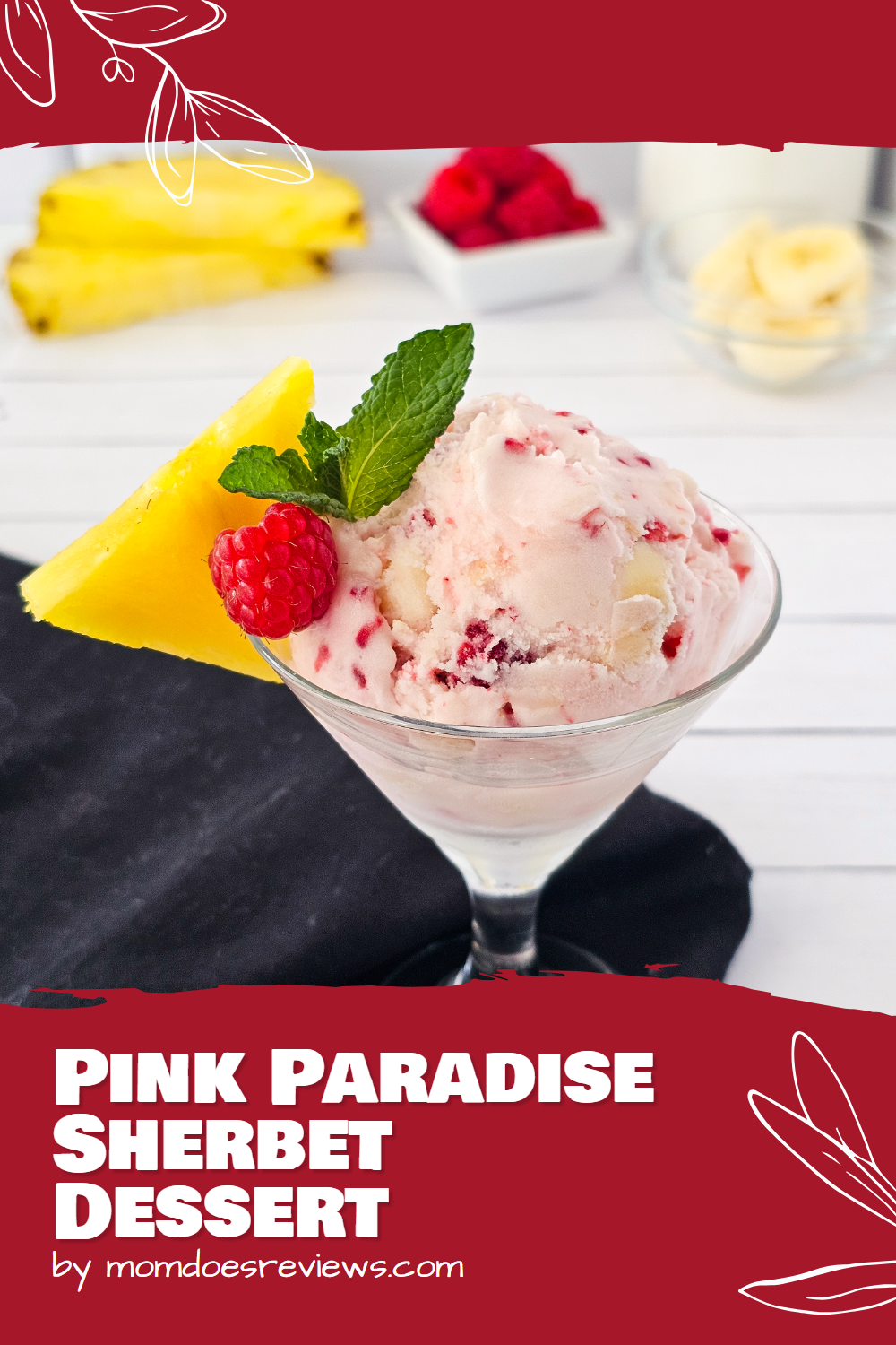 pink paradise sherbet dessert