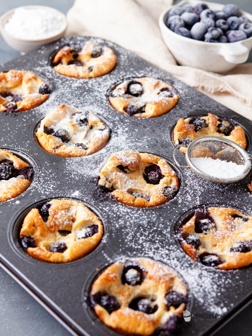 Blueberry popovers