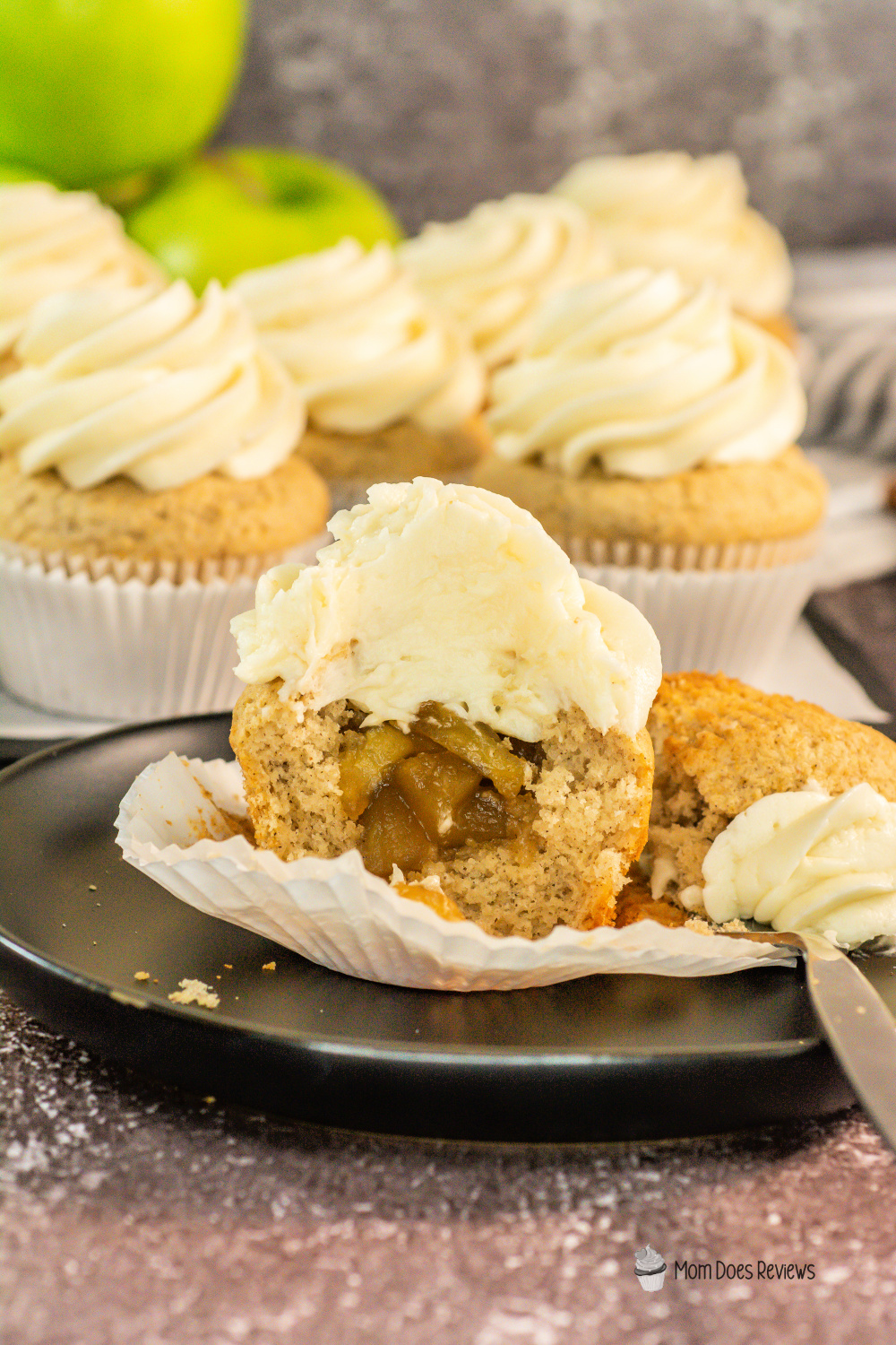 Apple pie cupcakes