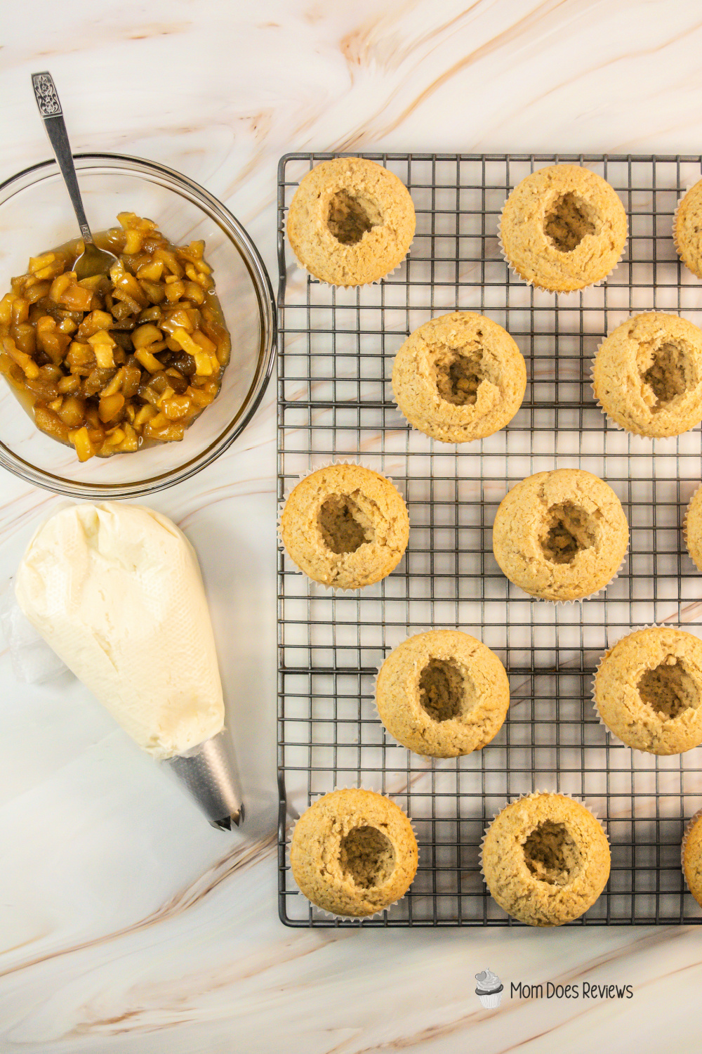 Apple pie cupcakes