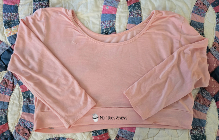 Long sleeve top in blush