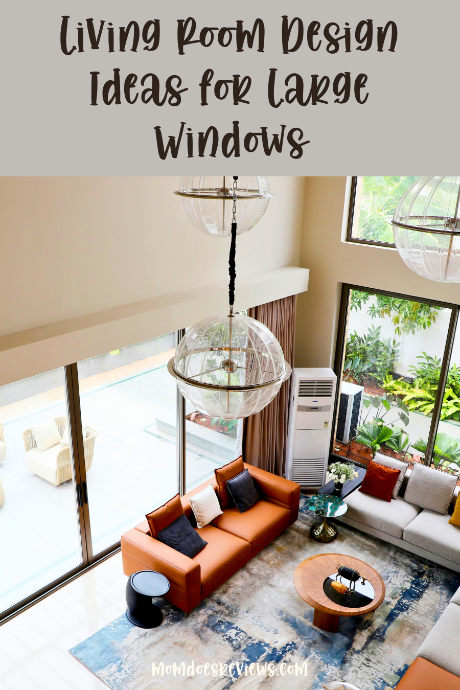 Living Room Design Ideas for Large Windows