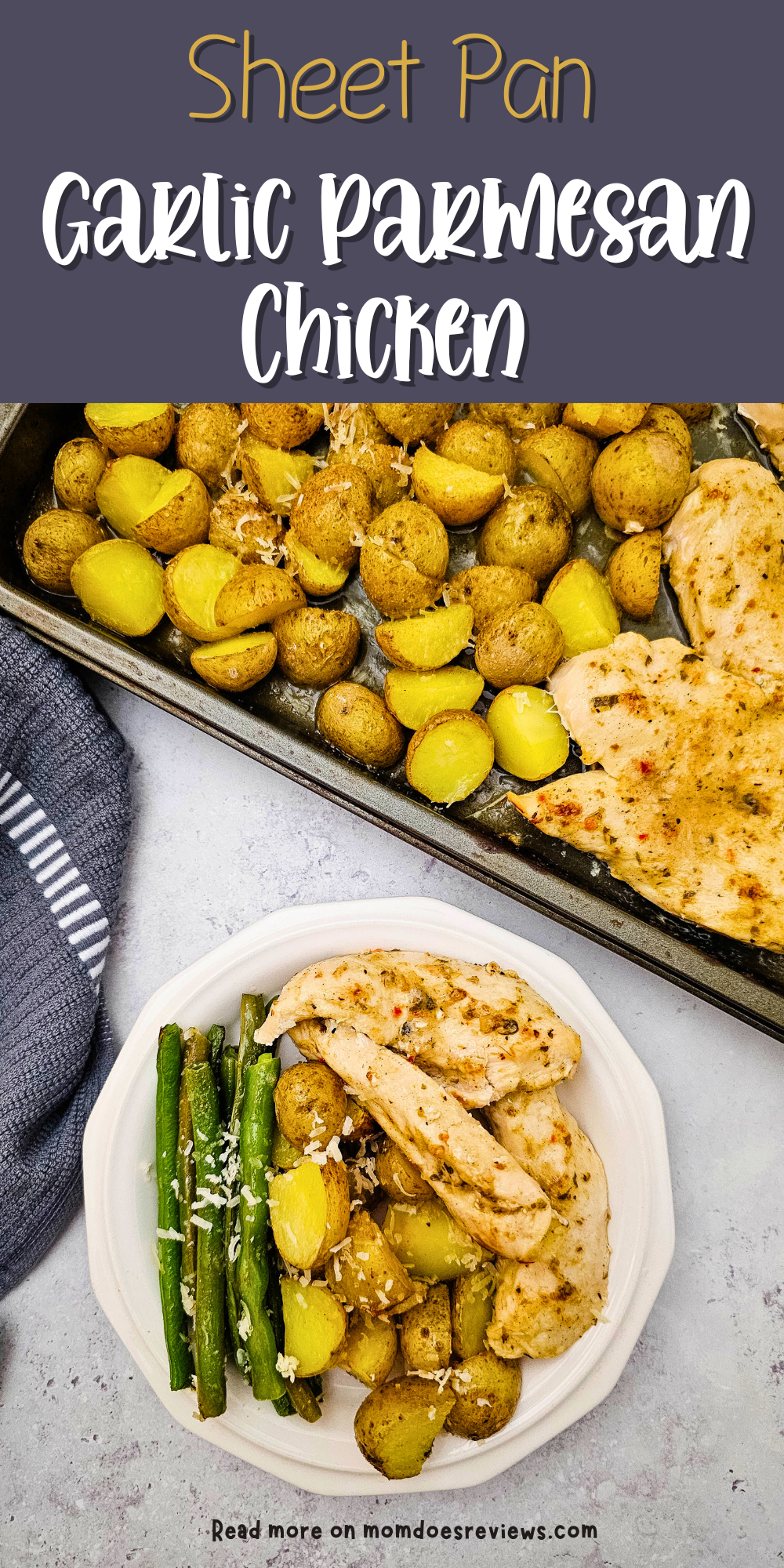Sheet pan Garlic Parm Chicken