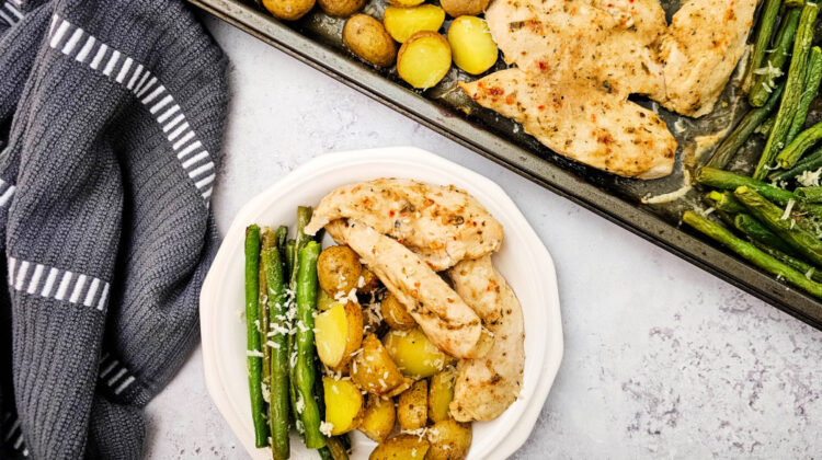 Sheet pan Garlic Parm Chicken