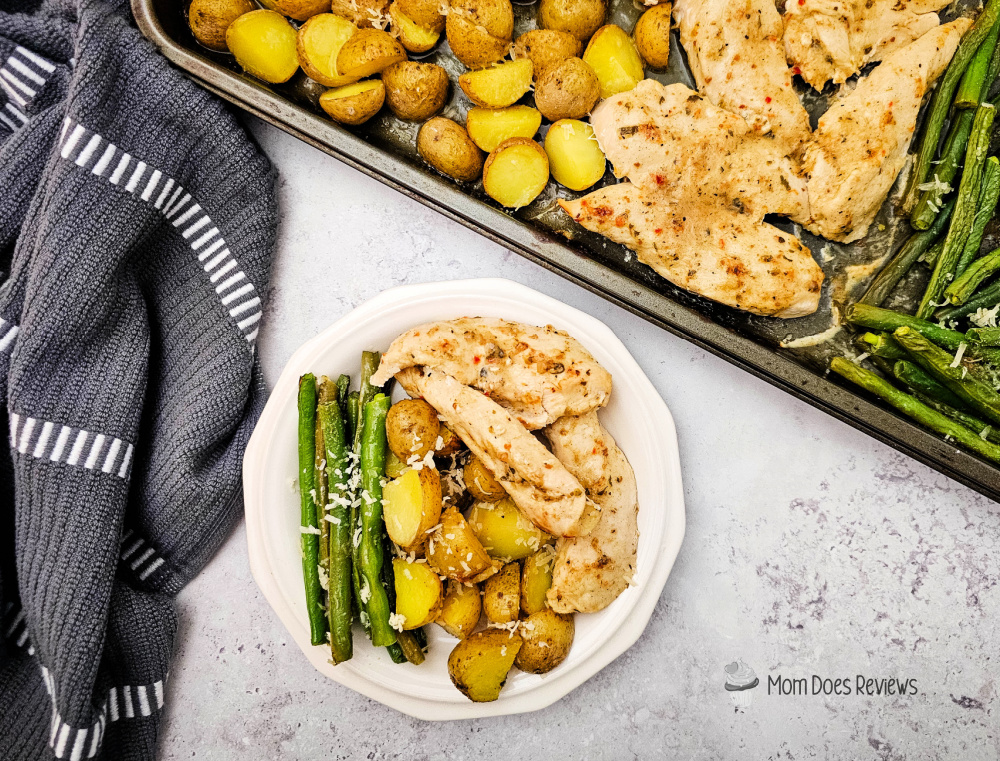 Sheet pan Garlic Parm Chicken
