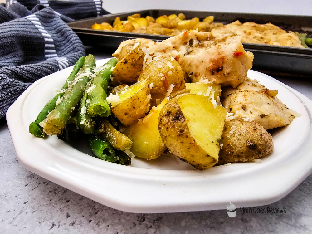 Sheet pan Garlic Parm Chicken