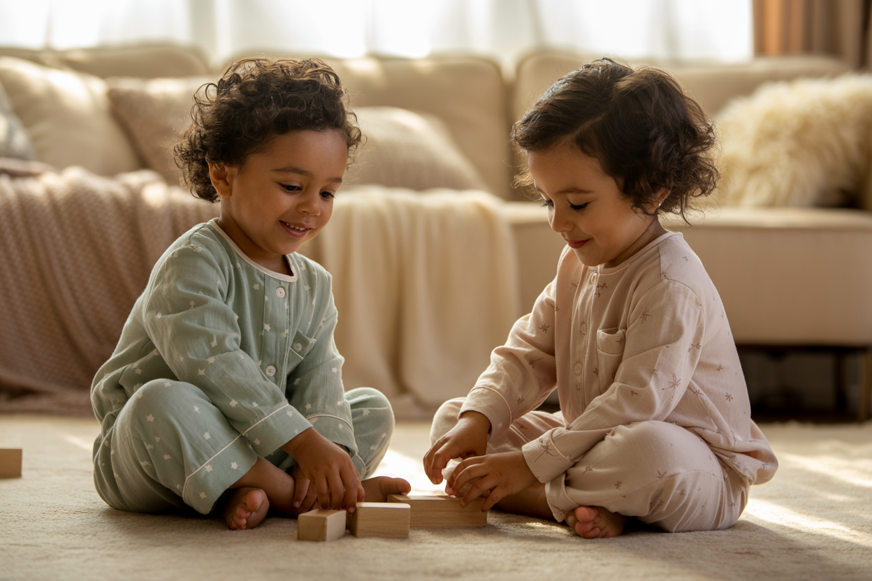 children in pajamas