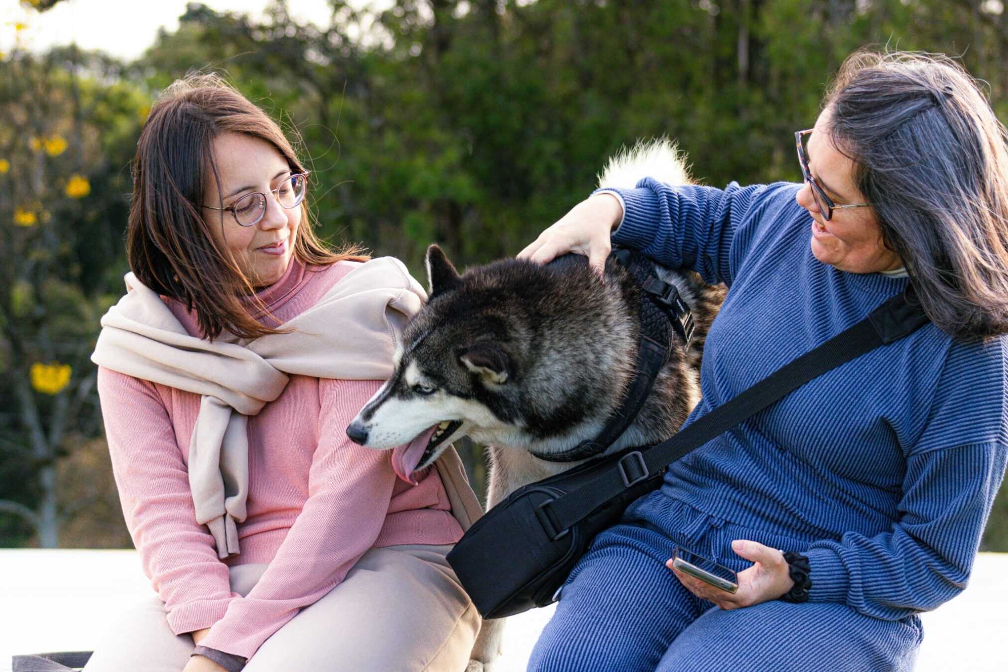 women with dog