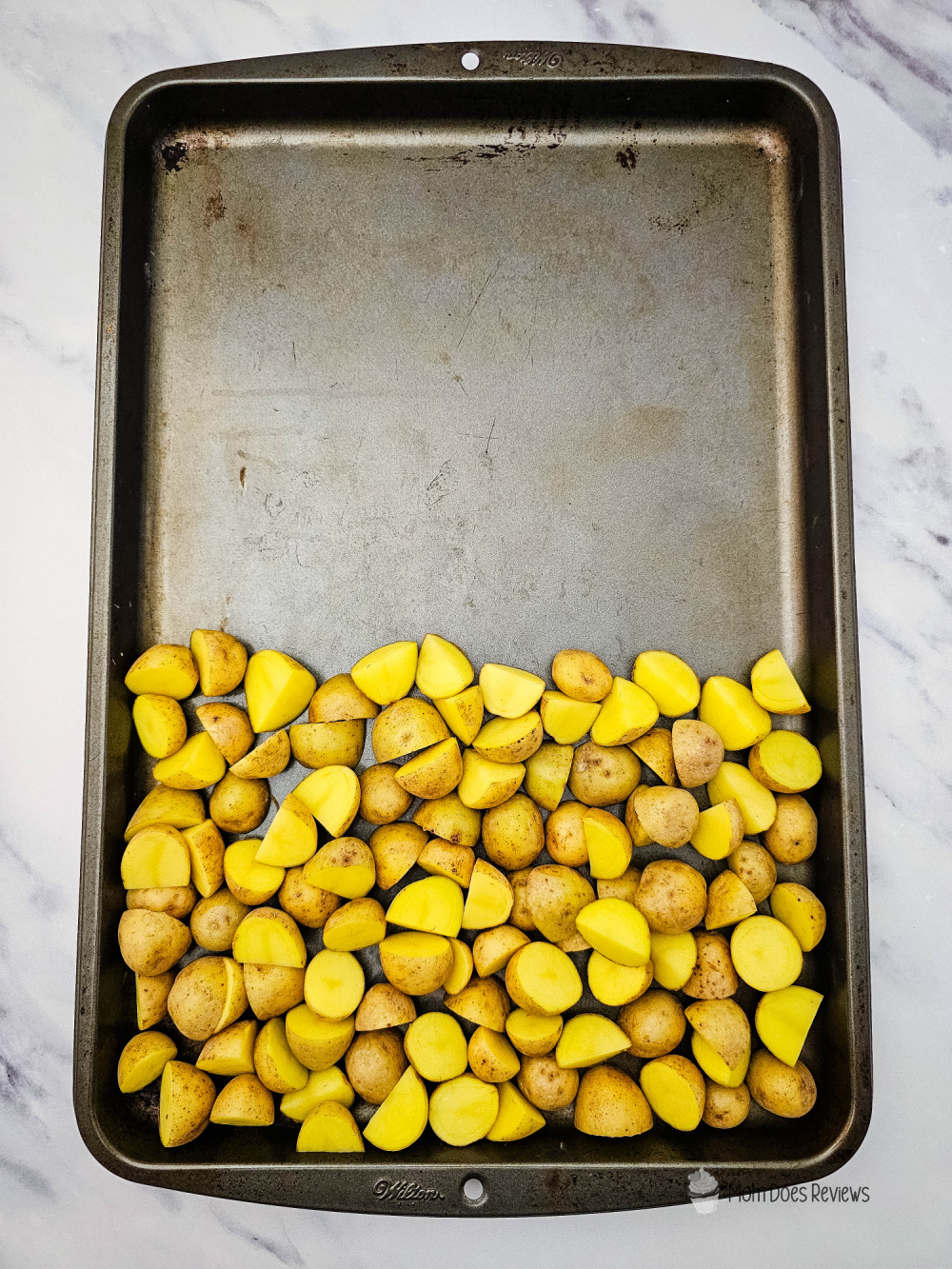 Sheet pan Garlic Parm Chicken