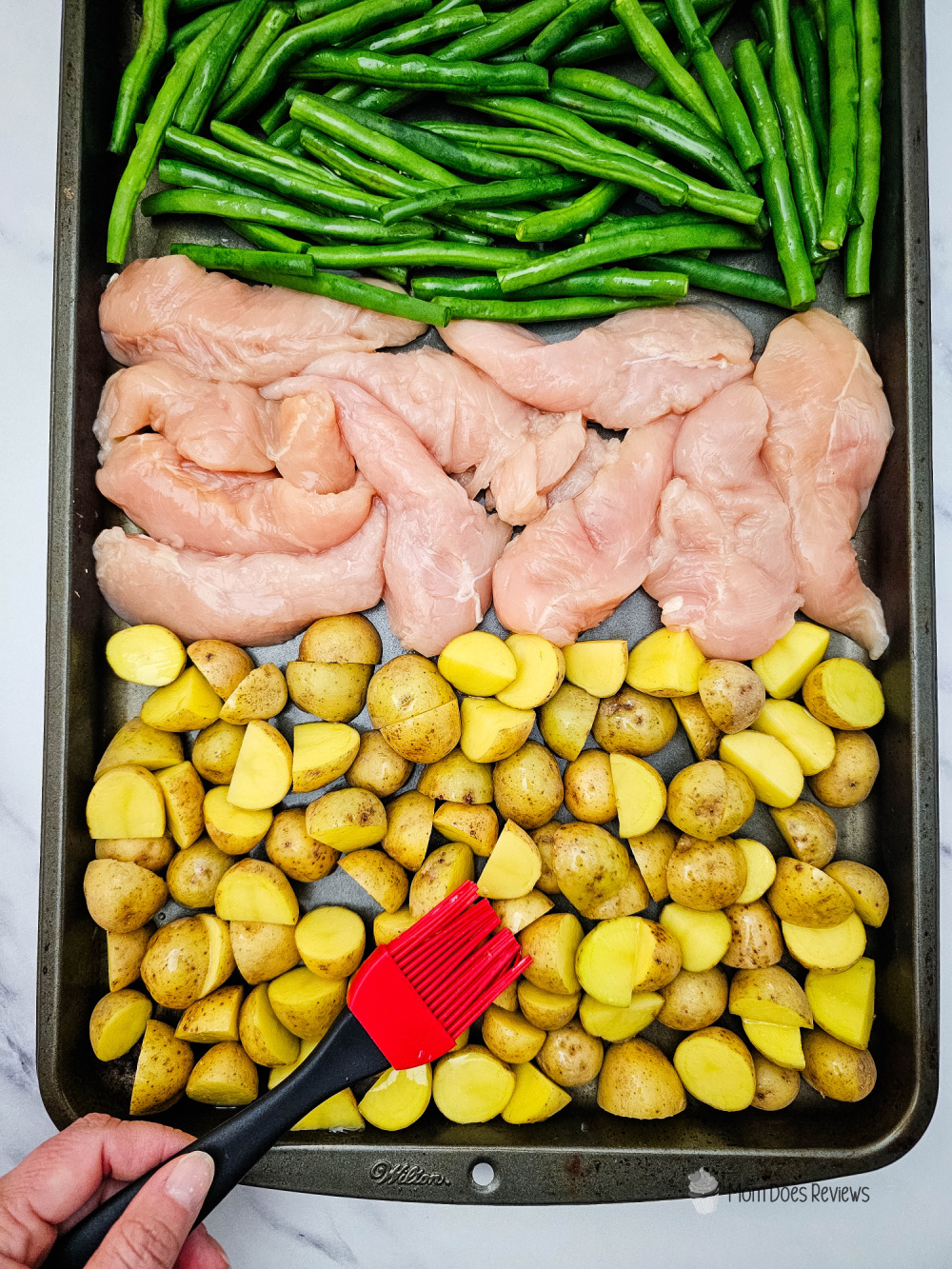 Sheet pan Garlic Parm Chicken
