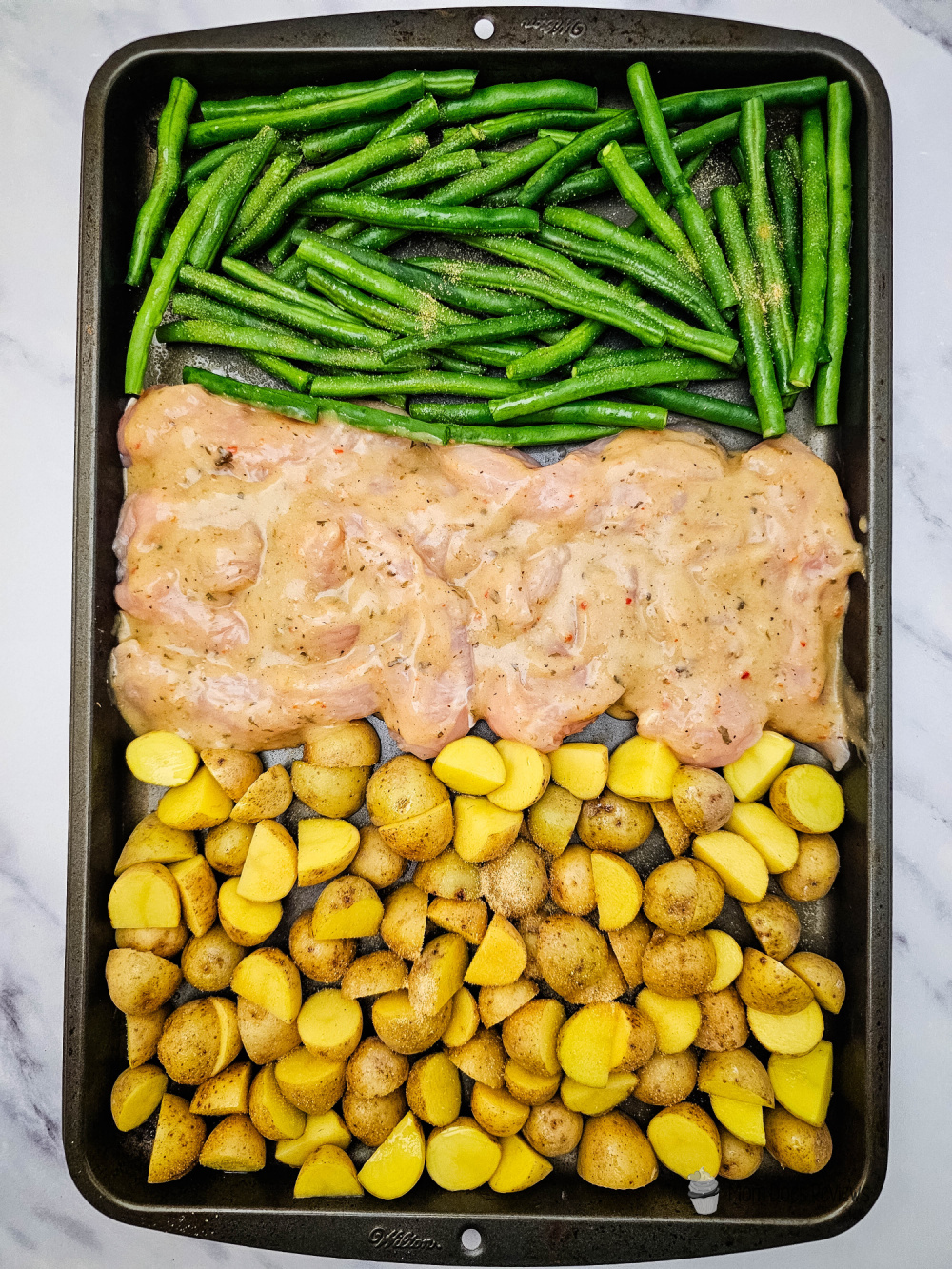 Sheet pan Garlic Parm Chicken