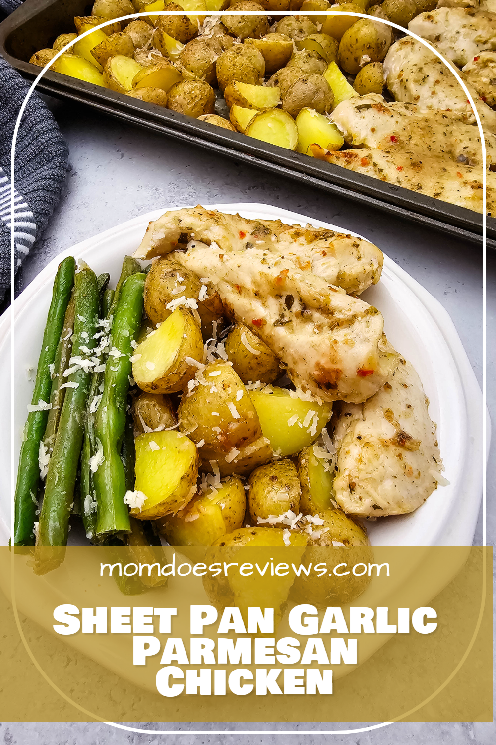 Sheet pan Garlic Parm Chicken