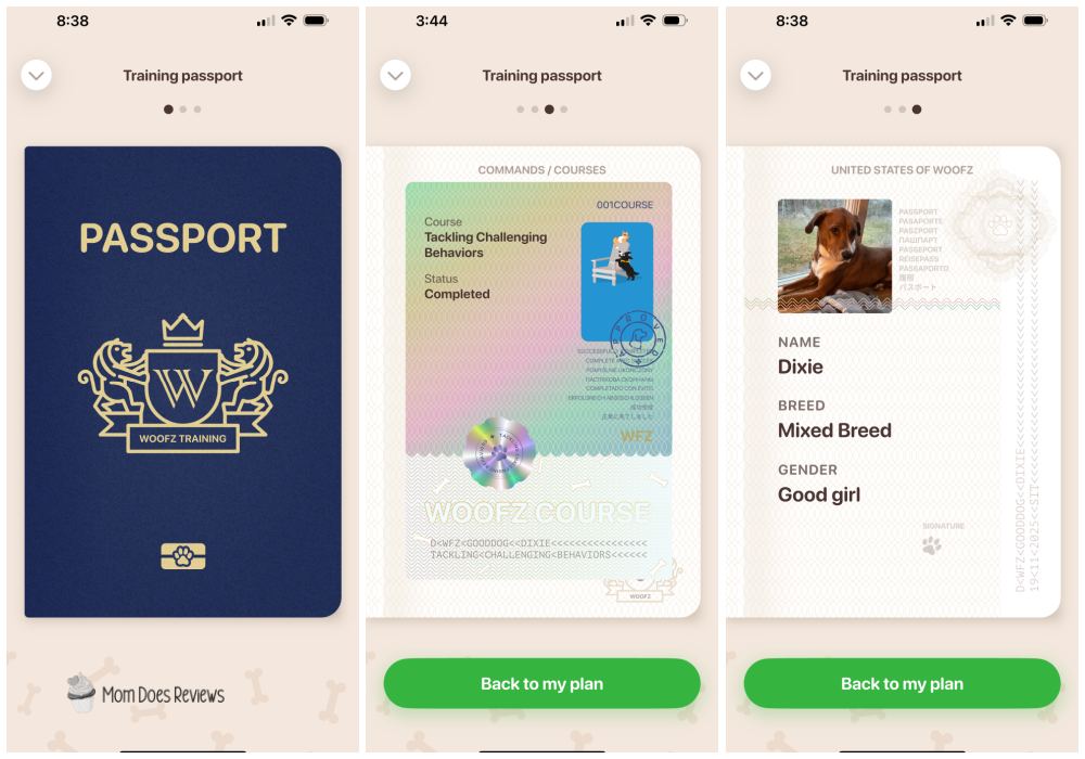 Woofz passport