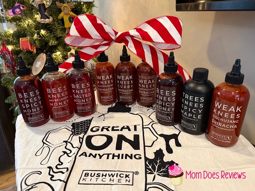 Bushwick Kitchen all sauce bottles out of boxes