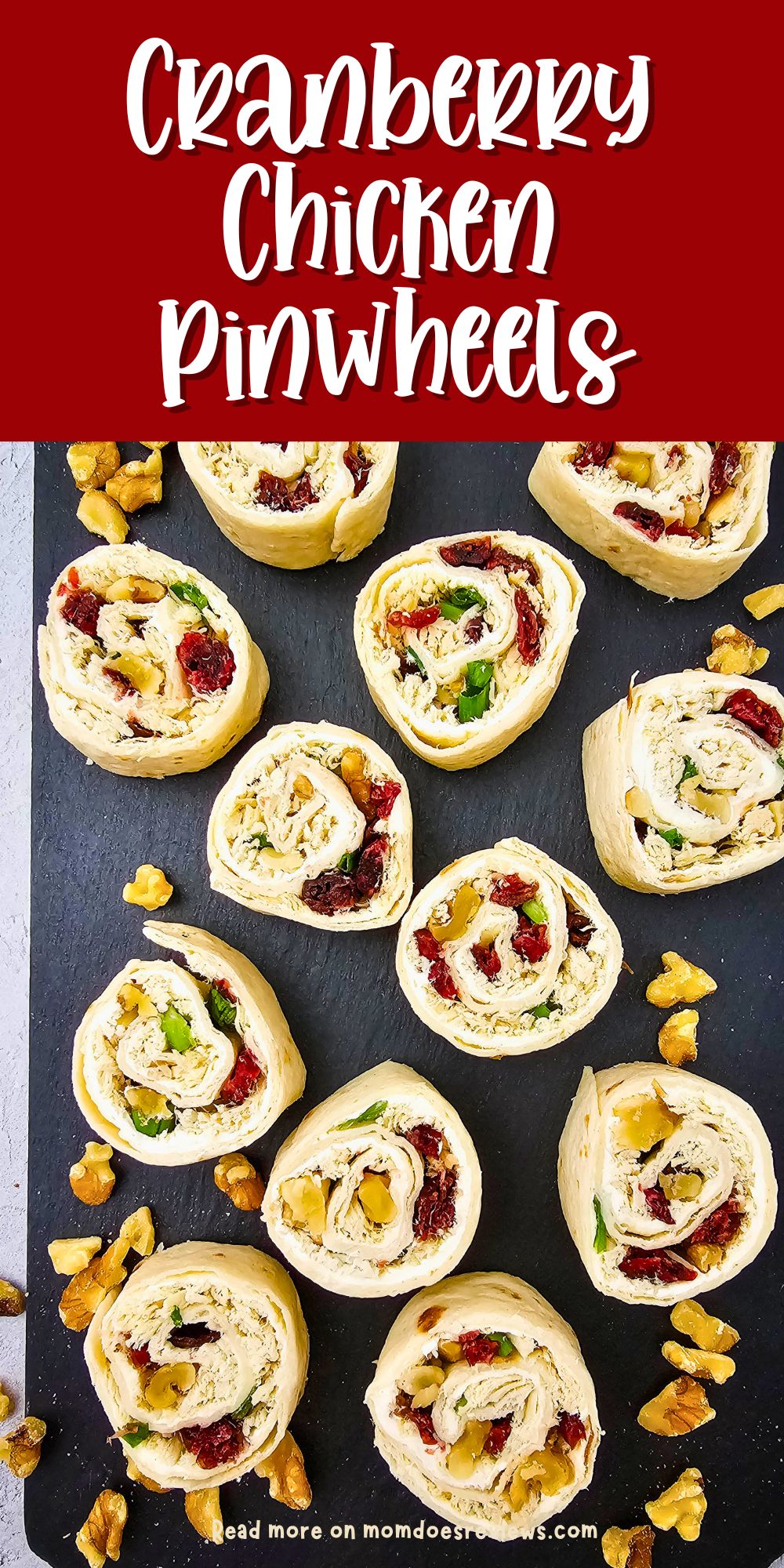 cranberry chicken pinwheels