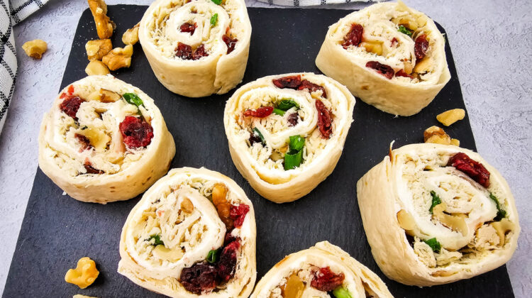 cranberry chicken pinwheels