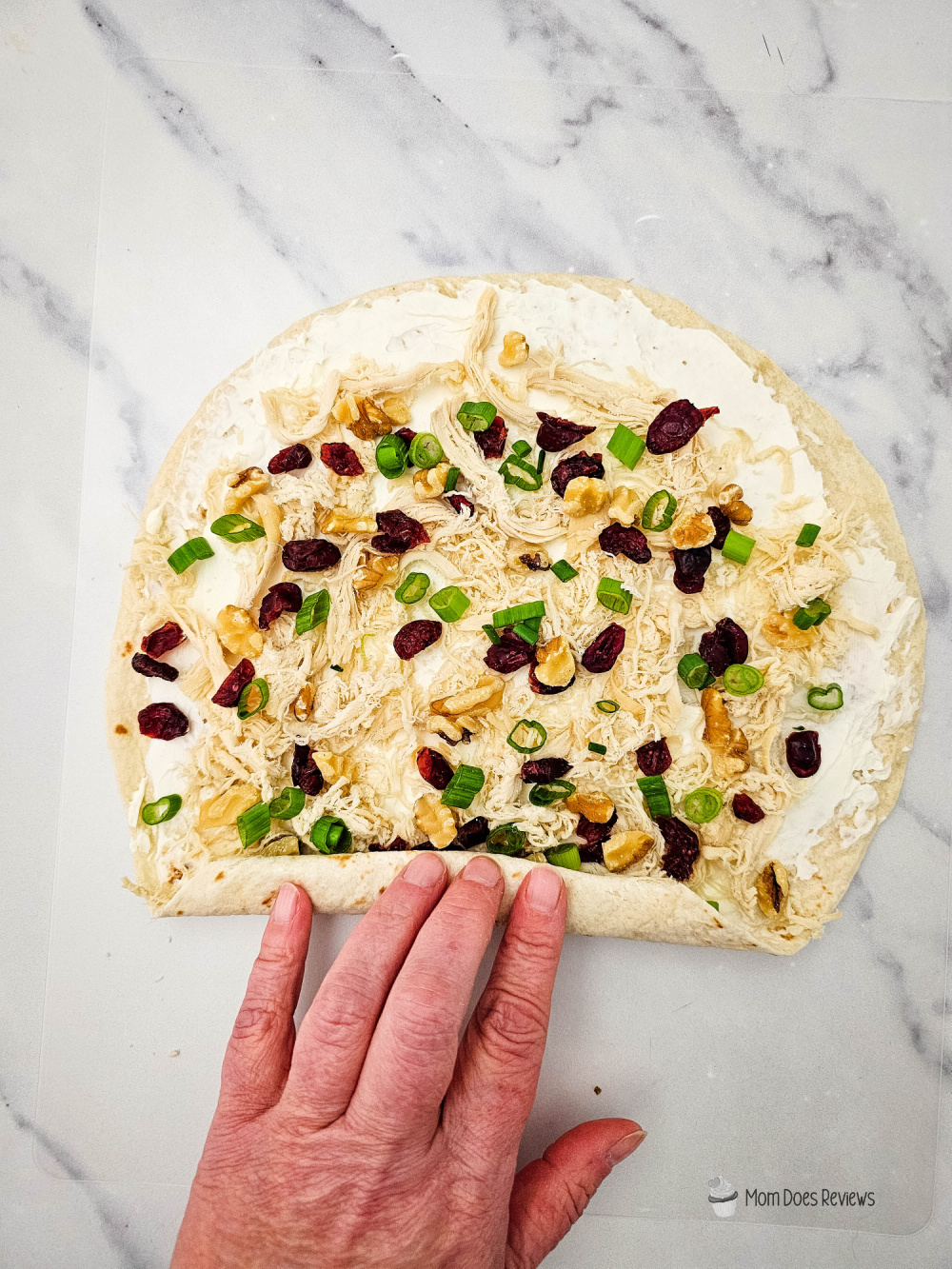 cranberry chicken pinwheels