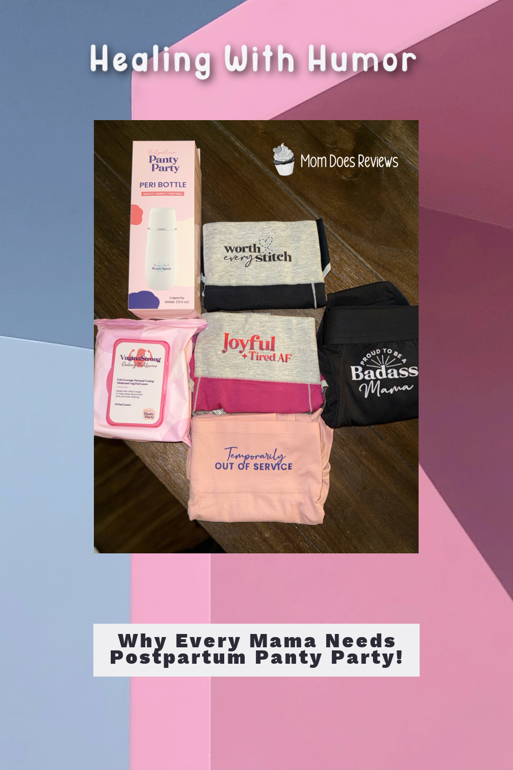 postpartum panty party pin