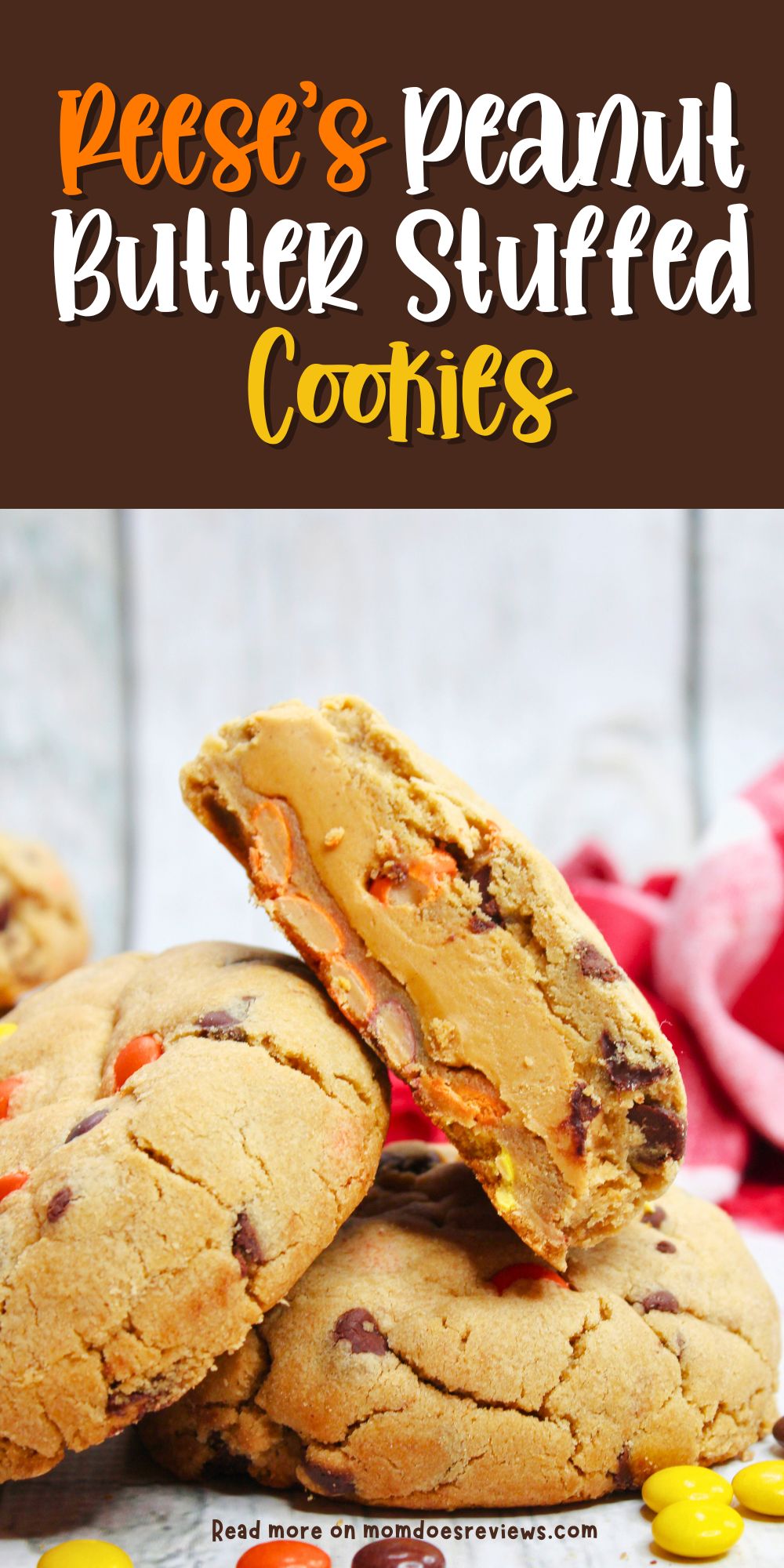 Reese's Peanut Butter Stuffed Cookies