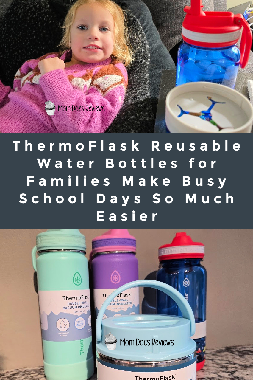 ThermoFlask Reusable Water Bottles for Families Make Busy School Days So Much Easier
