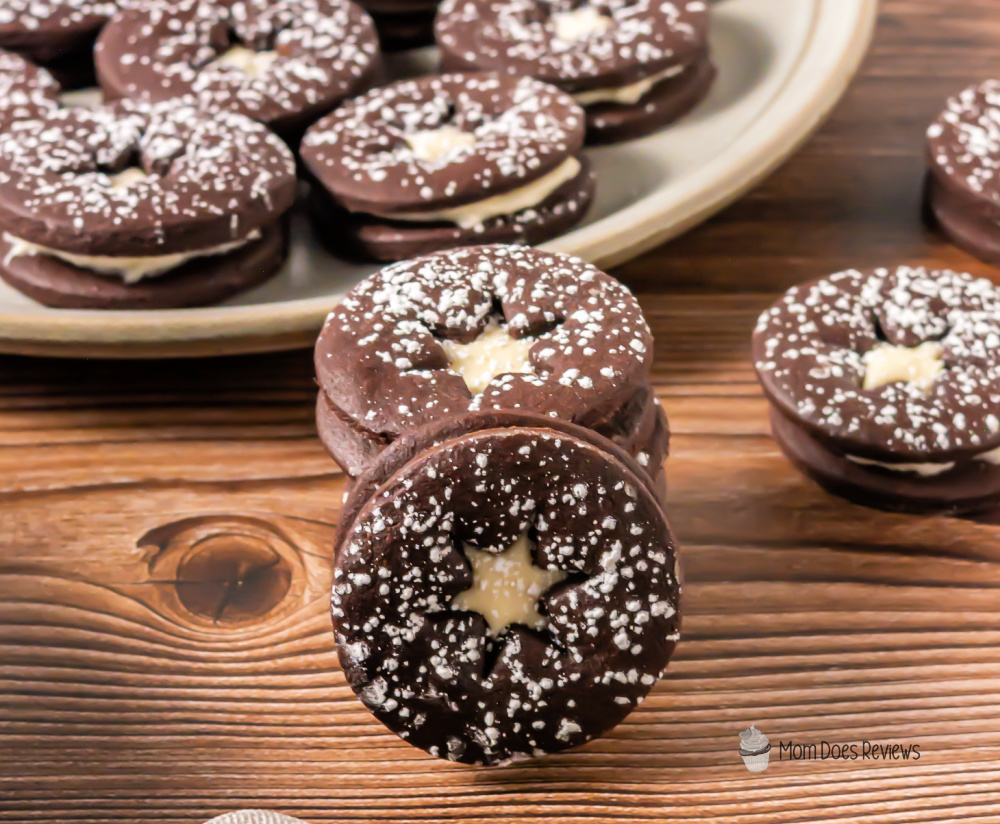 Chocolate Linzer Cookies