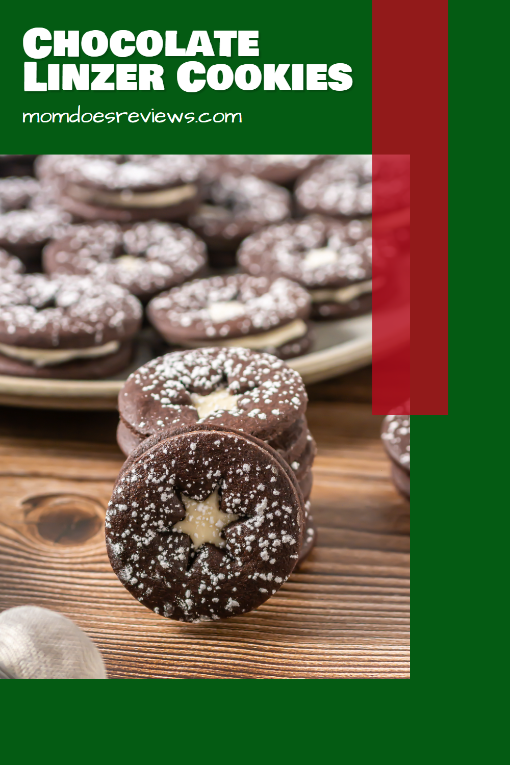 Chocolate Linzer Cookies