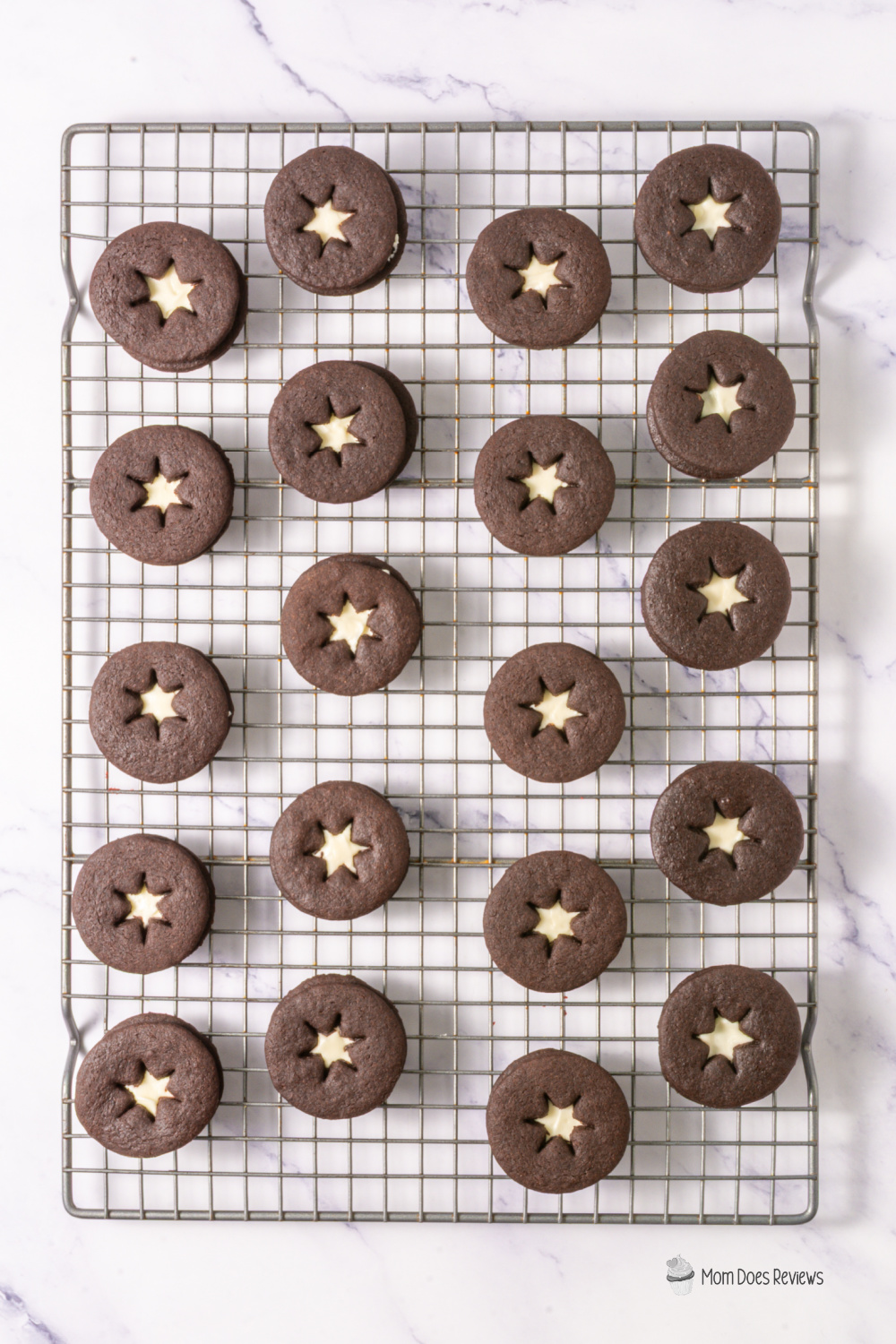 Chocolate Linzer Cookies